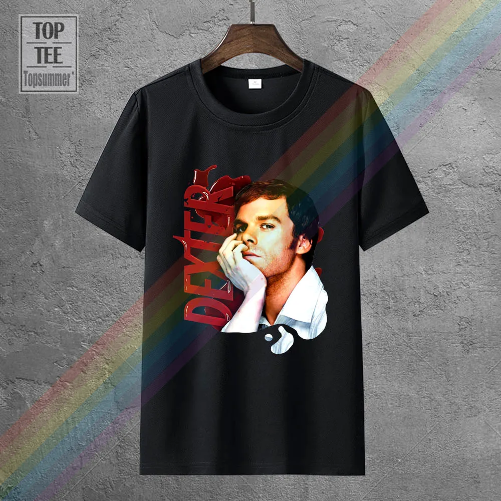 Новинка Лицензированная футболка для взрослых Dexter с многослойным увеличением