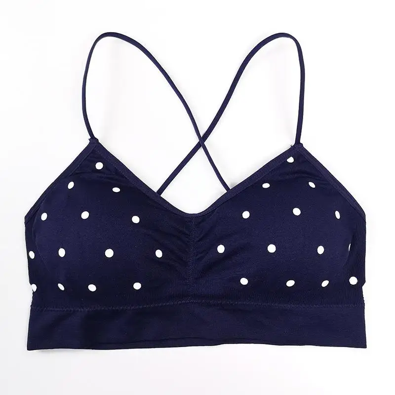 Женские бюстгальтеры в горошек CHRLEISURE ударопрочный бюстгальтер пуш ап для