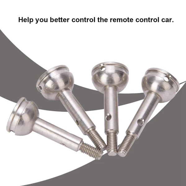 

4Pcs Steel Front/Rear Wheel Axle Replacement Accessories Fit for WLtoys 144001 1/14 RC Off-Road Car Parts