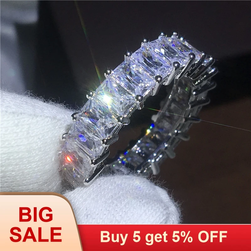 Женское кольцо из серебра 925 пробы с фианитом|Кольца| |