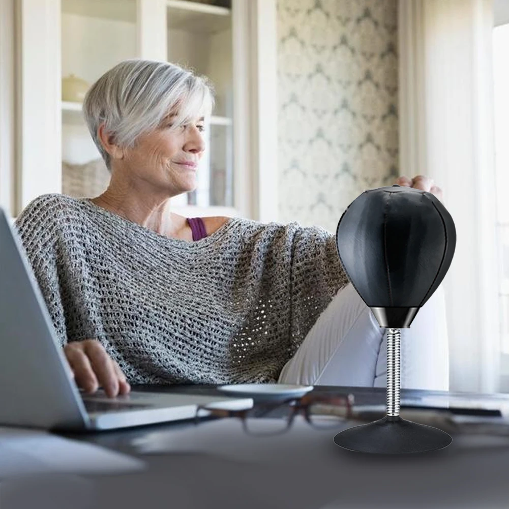 

With Suction Cup Easy Install Inflatable Desktop Boxing PU Stress Relief Ball Office Home Portable Multifunction Board Game