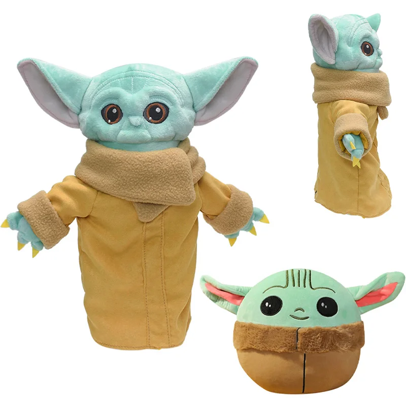 

Disney Star Wars Yoda Plush Figurine Toys Anime Figure Baby Yoda Grogu Dolls Stuffed Cute Children's Birthday Gifts Decorations