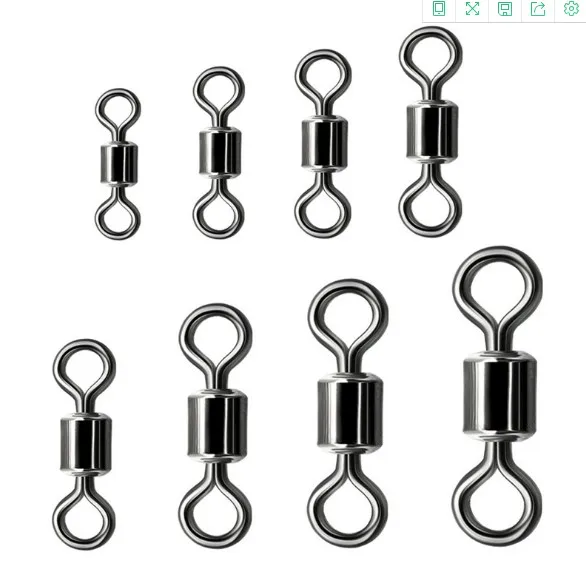 200 шт. рыболовные Вертлюги 1/0 2/0 3/0 4/0|fishing swivels|rolling swivelswivels fishing |