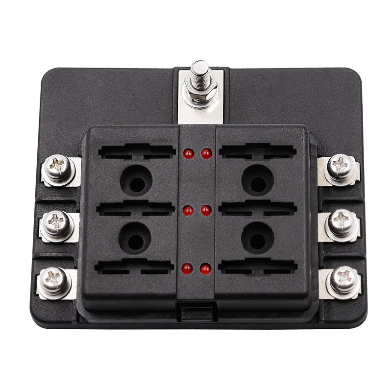 6 способ лезвие предохранителей держатель с светодиодный светильник влажной