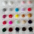 6 шт., плюшевые помпоны из меха норки, 28 мм