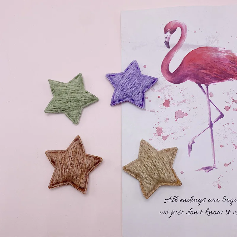 

Mini Size 4cm 20PCS Stars Padded Patches Applique for Clothes Sewing Supplies DIY Craft Ornament Kids Headwear Hair Accessories