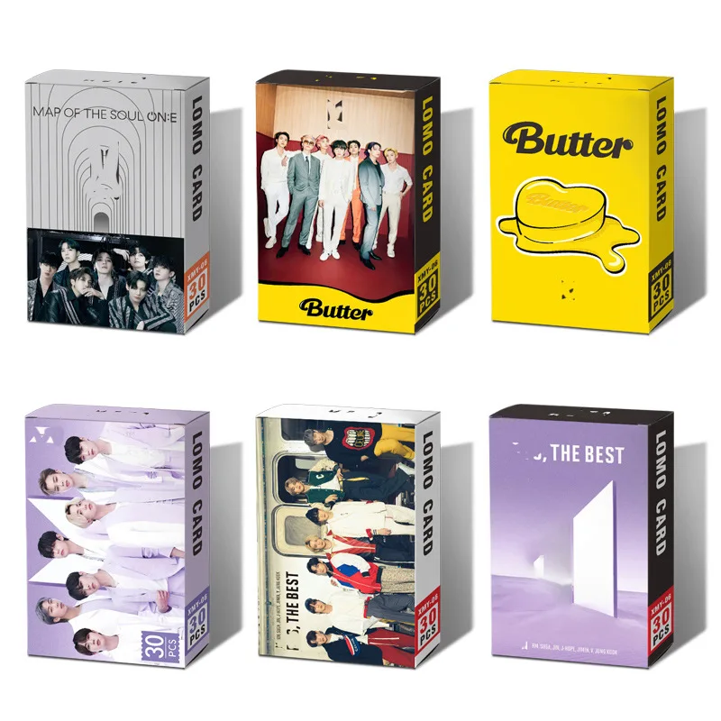 

Kpop Bangtan Boys New Album Butter Photo Lomo Card Favorites Collection Photocard 30pcs /Set
