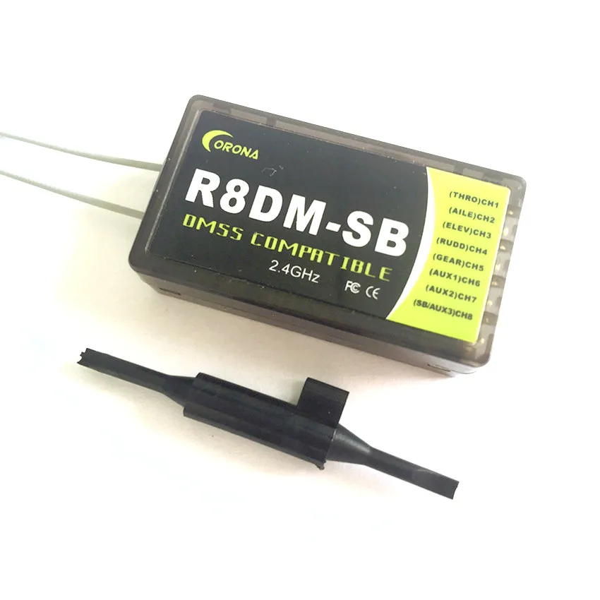

R8DM-SB 2.4GHz DMSS Receiver Compatible With JR DMSS 2.4GHz Transmitter For Fixed-Wing Airplane / Racing RC Drone