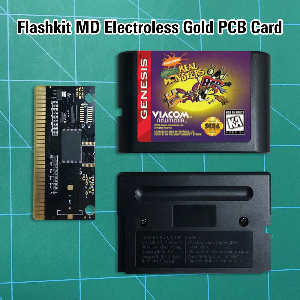 AAAHH! Настоящими монстрами-Flashkit MD никелевое золото схема на основе печатной платы