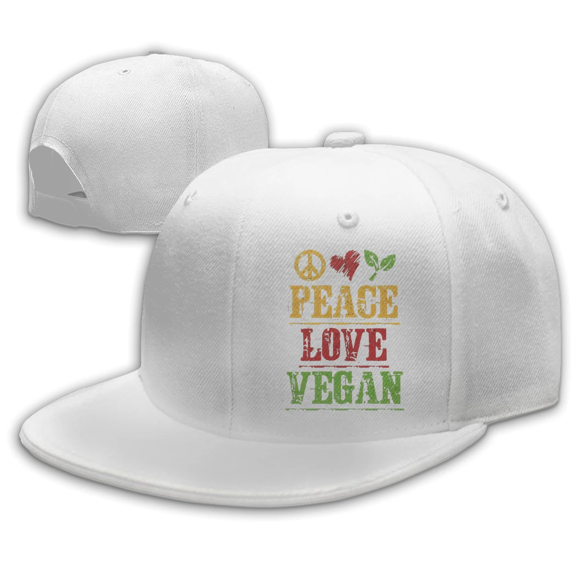 

Peace Love Vegan T men's woman's Fashionable breathable Trucker Hat