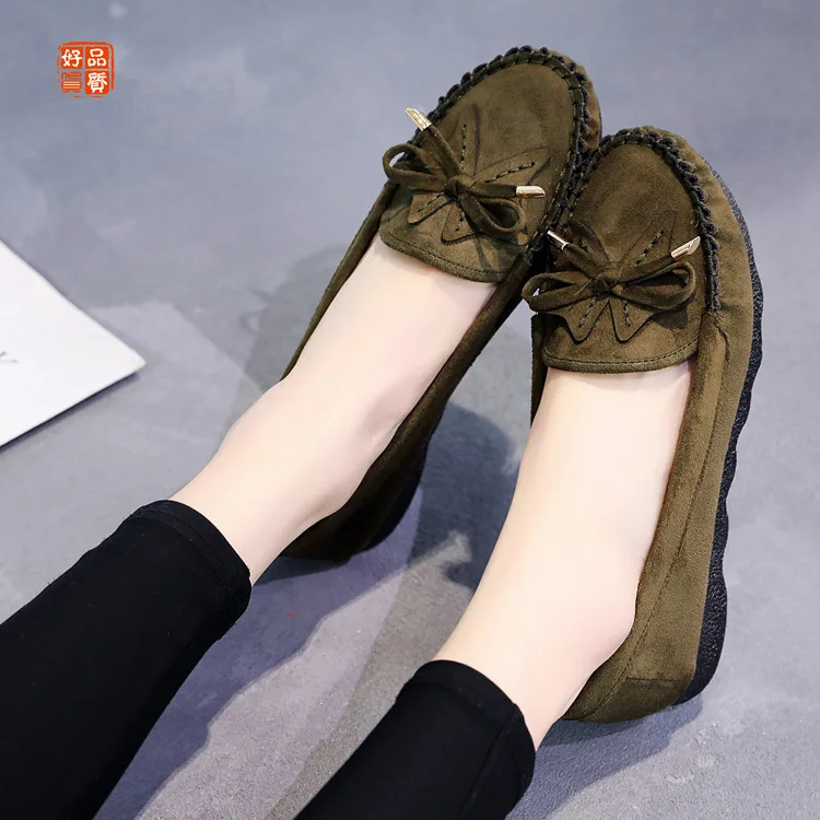 

Women Flats Shoes Women loafers Ladies Slip on Flats color Genuine Leather Driving Shoes Women Shoes vbn8