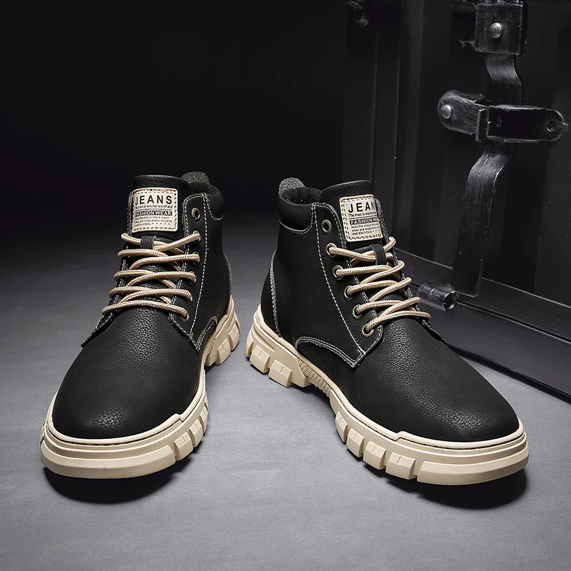 Jual Kualitas Dr Fashion Kulit Sepatu Pria Boots Martin Boots Sepeda Motor Sepatu Musim Gugur Musim Dingin Sepatu 2019 Baru Kekasih Sepatu Bot Salju