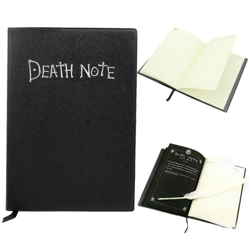 Anime Death Note Notepad Cartoon Book Students Notebook Set Writing Journal Fashion School Note Books Death Note Pad Pocketbook