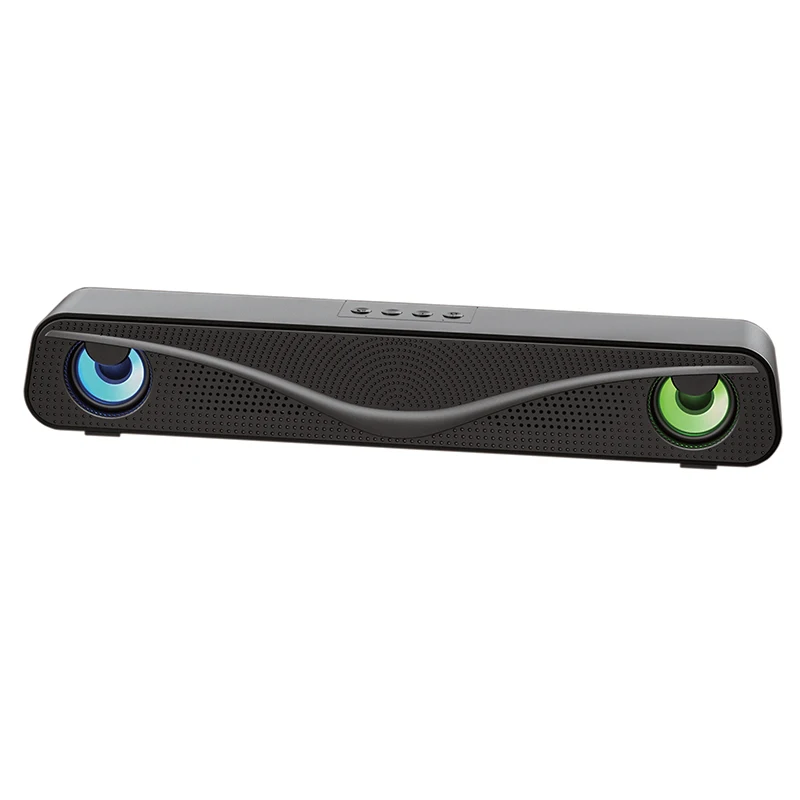Bluetooth-динамик FooHee 3 5 мм с RGB-подсветильник кой регулятором громкости USB-источником