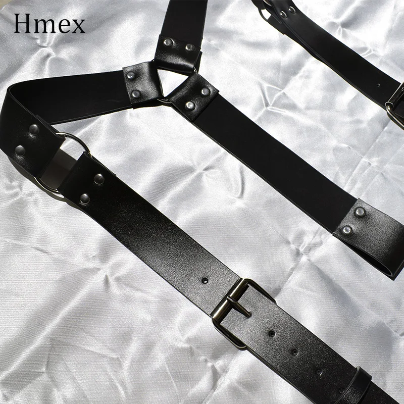 

2021 New Fashion Wide Belts for Women Black PU Leather Belt Corset Designer Brand Female Sexy Chest Harness Suspender belt