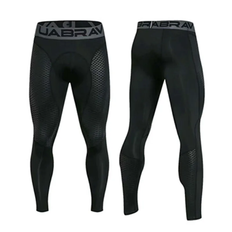 Быстросохнущие компрессионные тренировочные штаны мужские беговые набор для