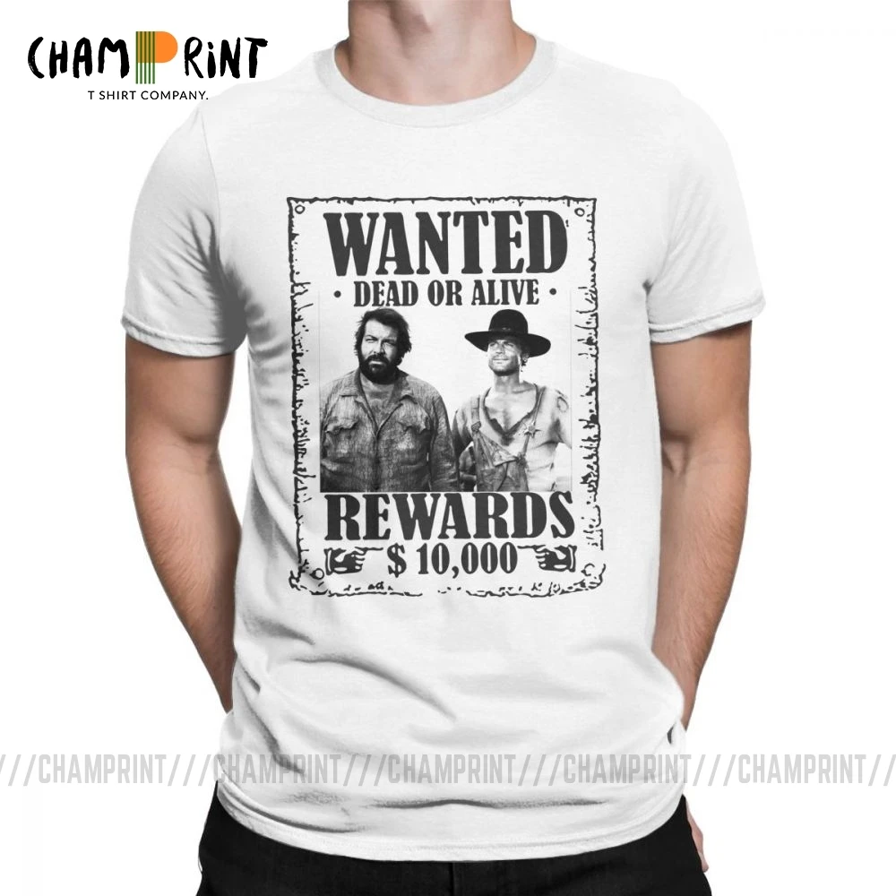 Бутон Спенсер Теренс Хилл хотел Ло чимавано троица Эпический фильм футболка для