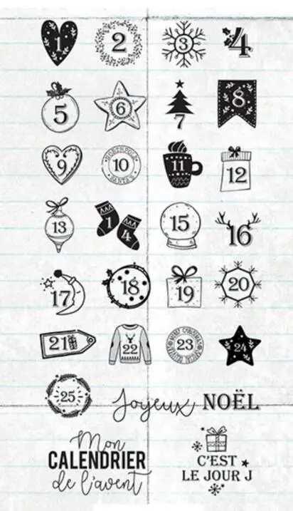 Французский прозрачный силиконовый штамп/уплотнение для скрапбукинга DIY/альбома