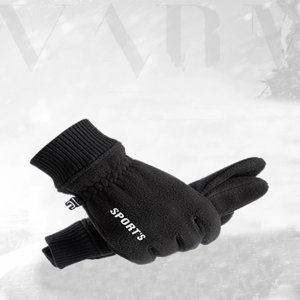 

Winter Touchscreen Gloves Deerskin Palm Anti-slip Thermal Polar Fleece Back With Insulated Cotton Water Resistant Hands Warmer