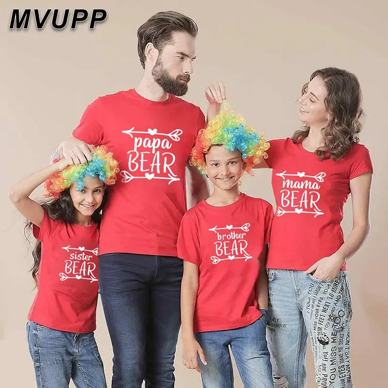 Футболка с оленем для мамы и ребенка Одинаковая одежда семьи рубашка надписью