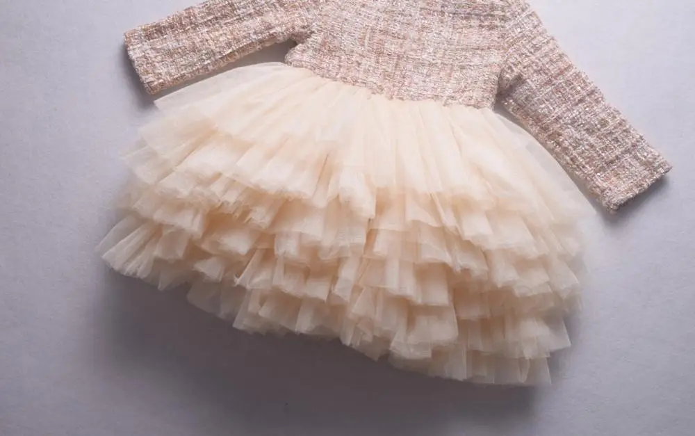 1st Birthday Party Baby Girls Dress Wedding Kids Dresses For Long Sleeve Princess Toddler Ball Gown | Детская одежда и обувь