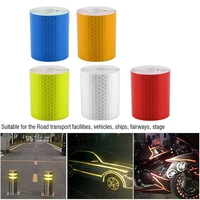 1pc 1m5cm car truck reflective self adhesive safety warning tape roll film sticker