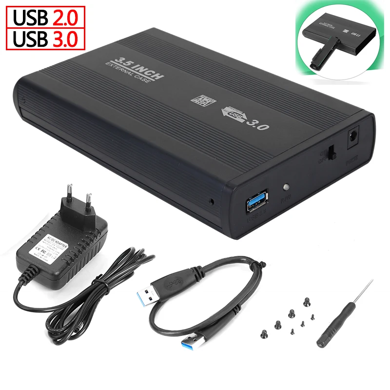 3 5 дюймовый HDD док-станция SATA к USB 0 2 внешний жесткий диск чехол адаптер USB3.0 корпус