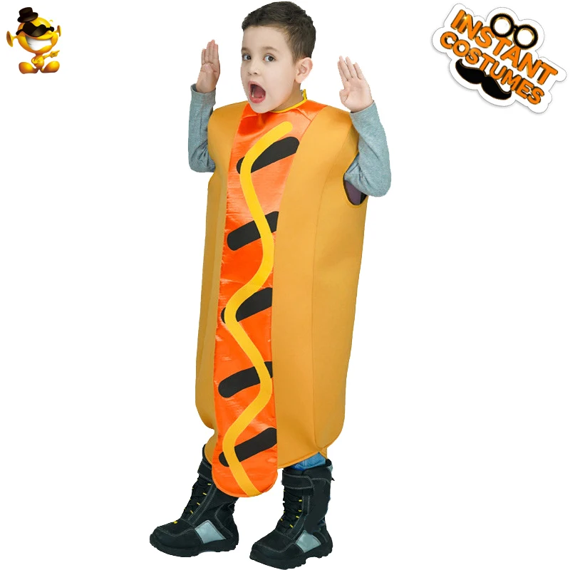 Детские забавные костюмы хот догов унисекс карнавальные рождественские