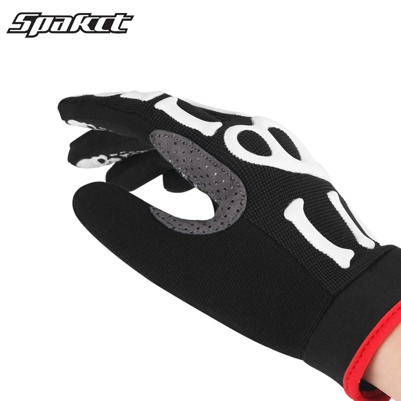 Spakct Sports Long Finger Cycling Gloves For Men Women Guantes Ciclismo Gel Riding MTB Bicycle Bike | Спорт и развлечения