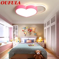 dlmh childrens ceiling lamp love modern fashion suitable for childrens room bedroom kindergarten