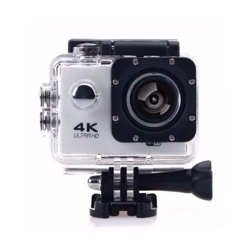 White В формате 4K UHD, с функцией вай фай компактная экшн-камера для Камера 16MP 170 градусов Широкий формат 2 дюймов ЖК-дисплей микро-камера для наружной съемки Водонепроницаемый DV Поддержка Скрытая TF автомобиля - Цвет: White