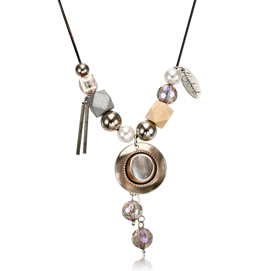 Женское Ожерелье в ковбойском стиле ожерелье с хрустальными бусинами и