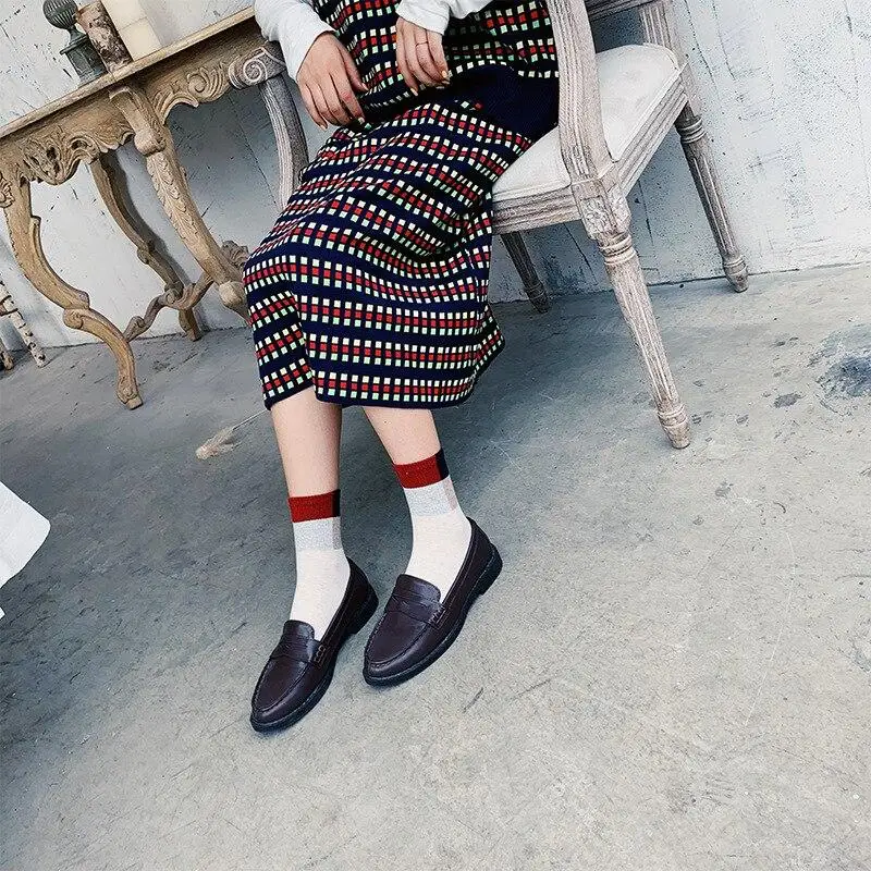 Новинка распродажа модные дизайнерские женские длинные носки Harajuku винтажное
