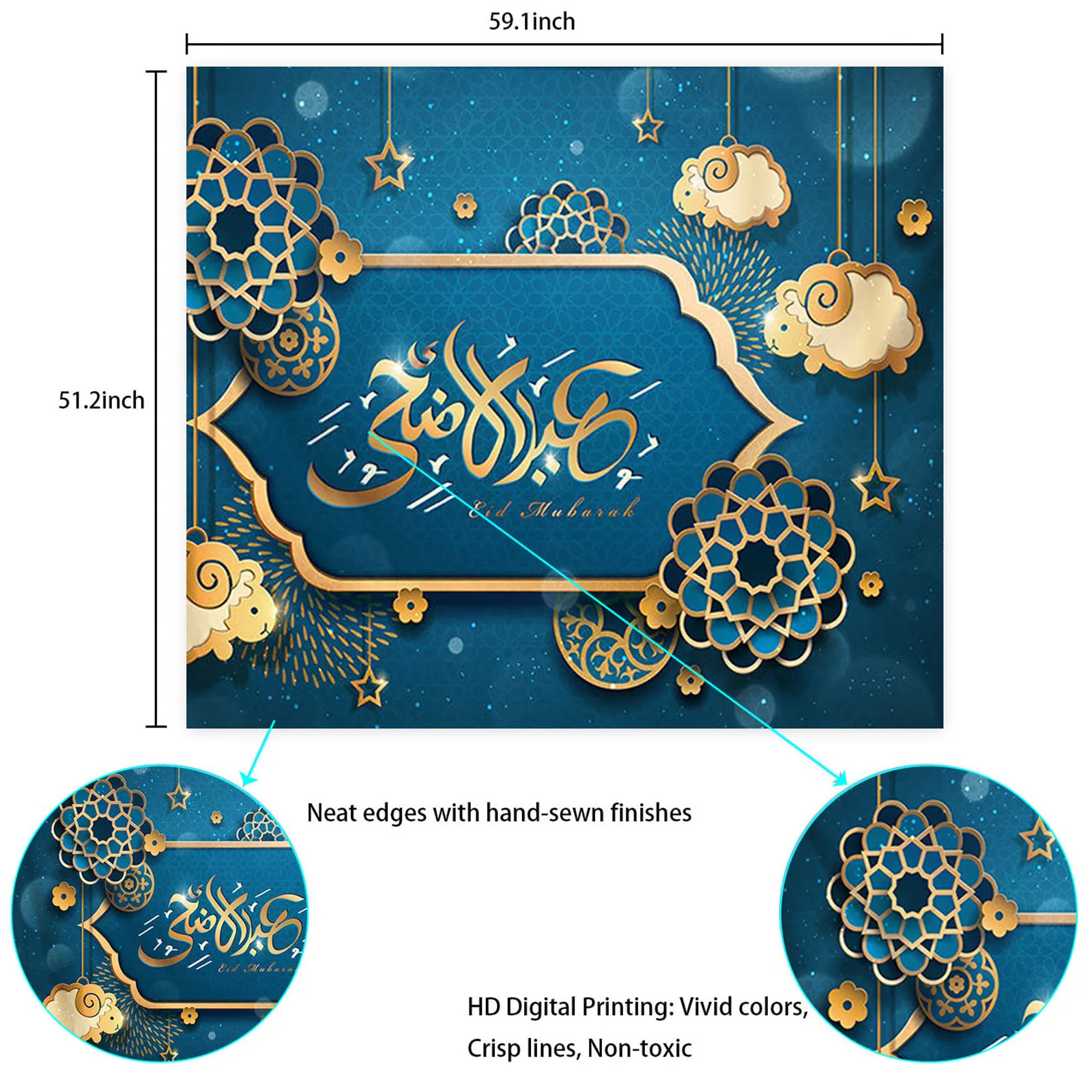 

Ramadan Festival Tapestry Wall Hanging Decoration Outdoor Picnic Mat Table Cloth Living Room Bedroom Dorm Home Decor tapestry