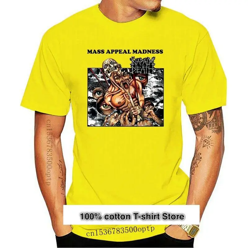 

Camiseta de NAPALM DEATH Mass машинное безумие для мужчин, банда одежда, одежда для музыки, Новинка