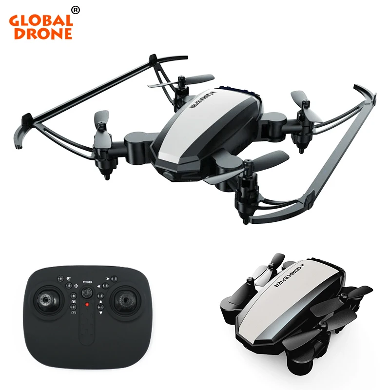 Champagne Gold Global Drone GW125 мини Квадрокоптер Дрон складной 2,4G 4CH RC вертолет дроны Микро Карманный складной Квадрокоптер игрушки для детей - Цвет: Champagne Gold