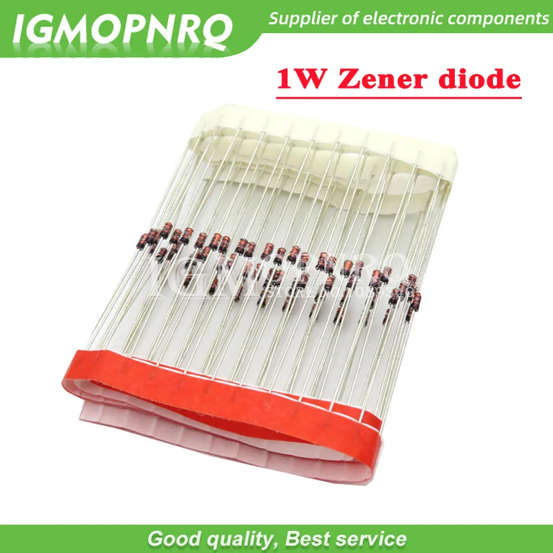 100pcs 1W Zener diode DO-35 1N4735A 6V2 1N4734A 5V6 1N4733A 5V1 1N4732A 4V7 1N4731A 4V3 1N4730A 3V9 1N4729A 3V6 1N4728A 3V3 | Электронные