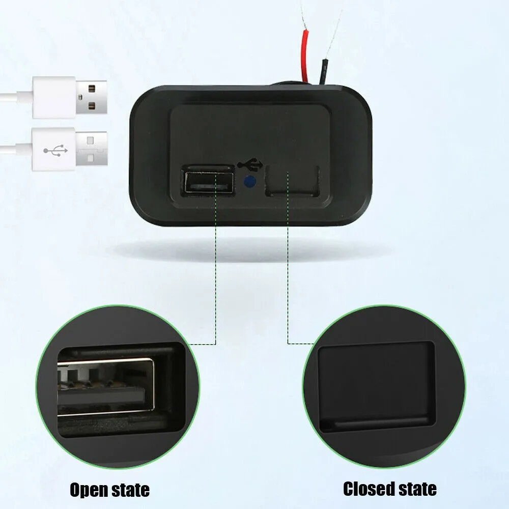 

1Pcs Dual USB Car Charger Socket DC 5V/3.1A 24W 12V-24V Dual Quick Charge USB Ports Car Charger Car Accessories For Most 12V/24V