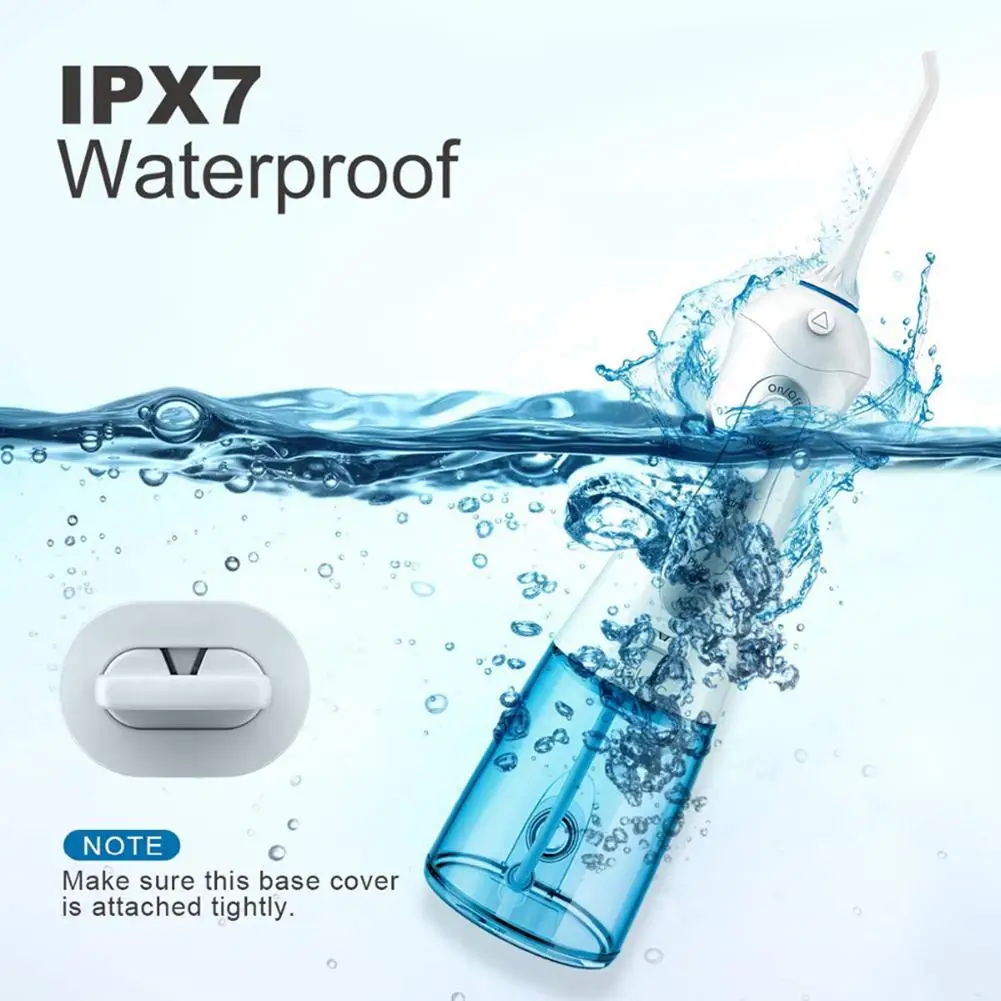 

300ml Electric Rechargeable Oral Irrigator Dental Floss Waterproof Tooth Cleaner Portable Household Dormitory Tooth Cleaner