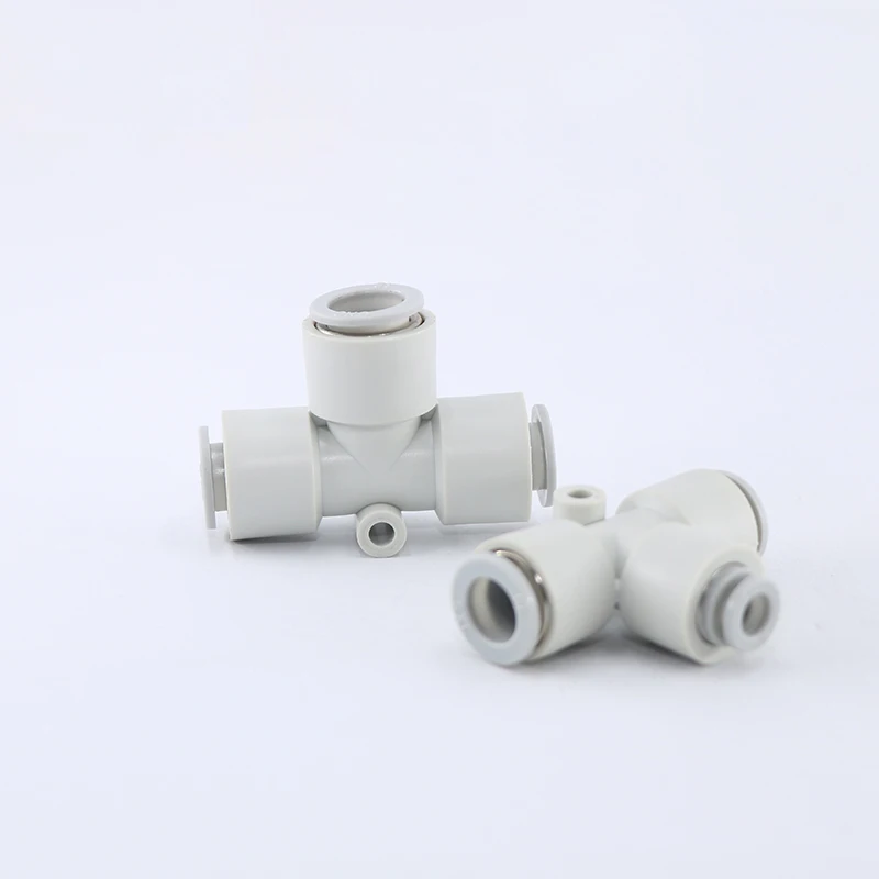 Размер трубки 10 мм Пластиковые Т-образные соединительные фитинги KQ2T |