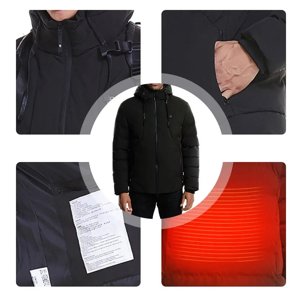 

Heated Vest Washable Adjustable Temperature Electric USB Charging Heating Warm Vest For Outdoor Camping Hiking Skiing Golf 2020