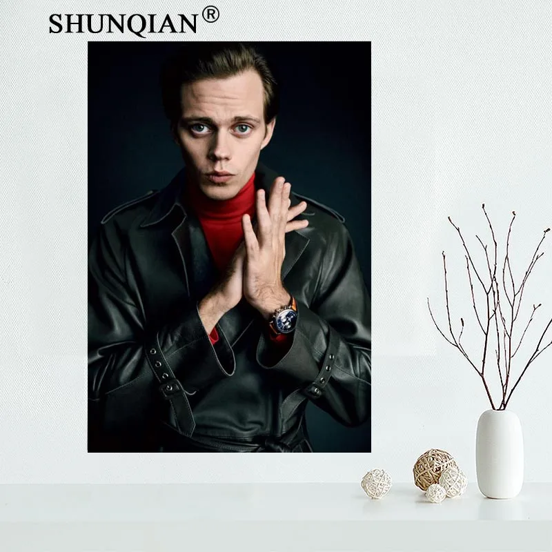 Пользовательский холст Настенный декор Билл скарсгард Красочный Плакат ткань