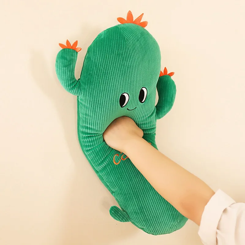 

50cm-90cm Kawaii Green Cactus Plush Toy Soft Stuffed Cartoon Plant Trees Doll Fresh Home Decor Kids Birthday Christmas Gifts