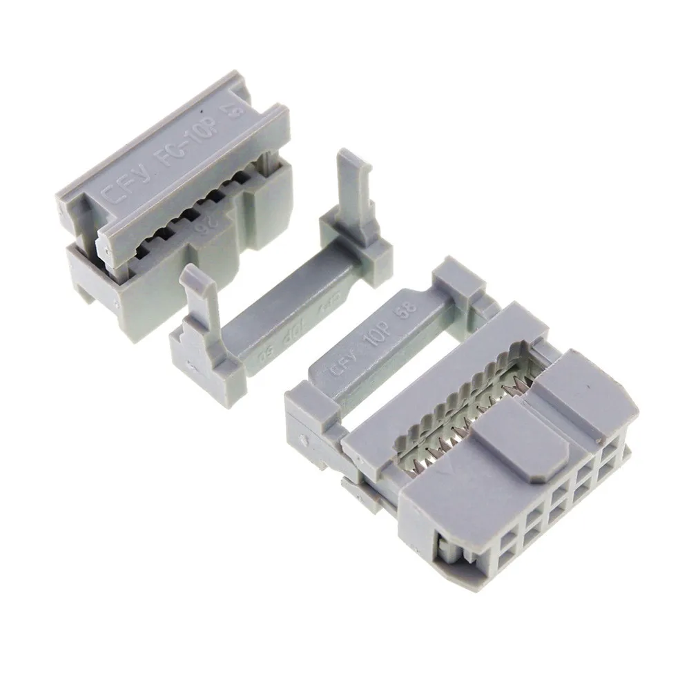 40 шт. 0 100 &quot2 54 мм Шаг 2x5 Pin 10 положения IDC гнездо заголовка коробка Заголовок