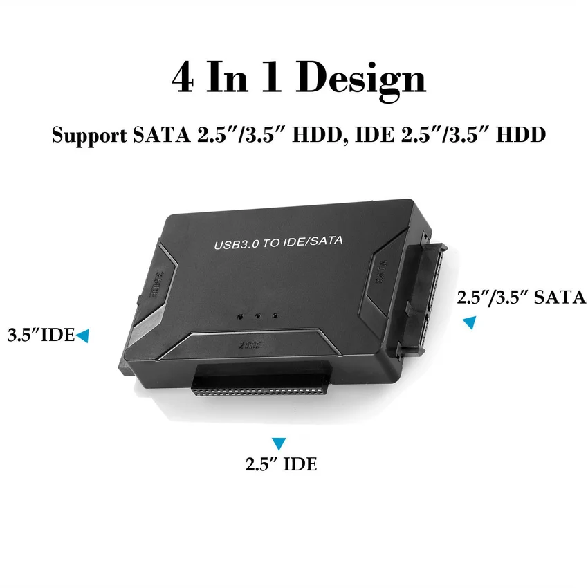 USB 3 0 для IDE и SATA конвертер Внешний жесткий диск адаптер Комплект 2 5 &quot/3 5&quot кабель|