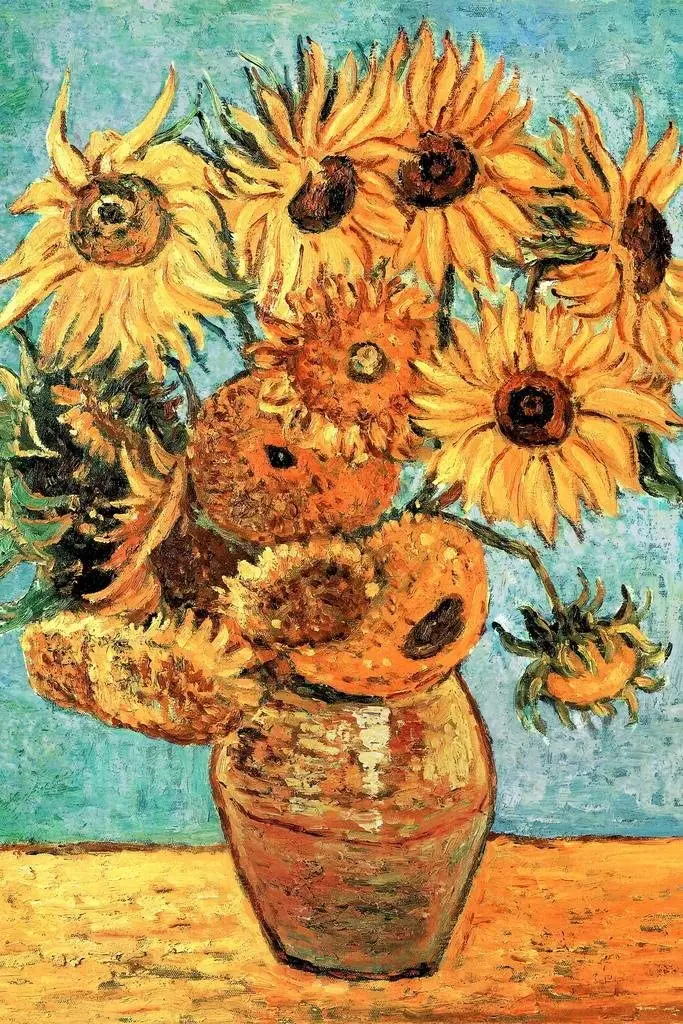 

JMINE Div 5D Van Gogh Sunflower flower Full Diamond Painting cross stitch kits art High Quality Floral 3D paint by diamonds