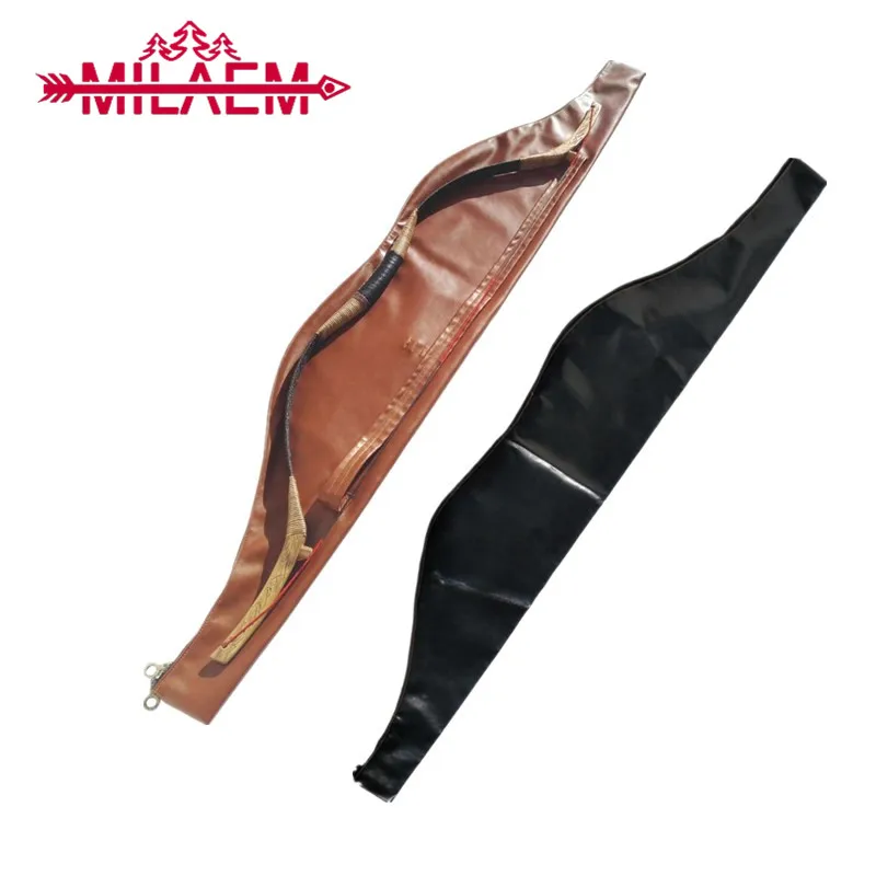 

Archery Traditional Recurve Bow Bag Leather Bow Holder Easy Carry Case Outdoor Sports Hunting Equipment Arrow and Accessories