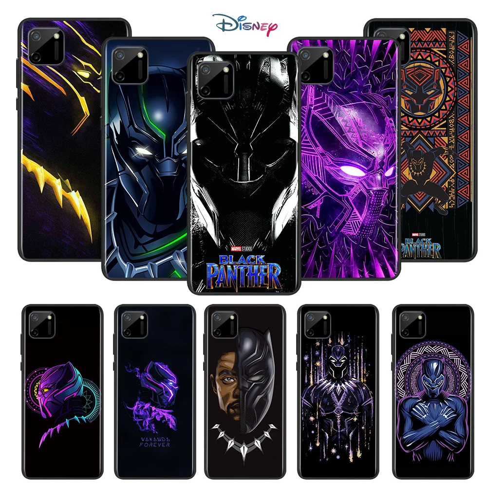 

Marvel Avengers Black Panther Super Hero For OPPO Realme 7i 7 6 6S 6i 5 5S 5i 3i Narzo 10 20 Pro Global TPU Silicone Phone Case