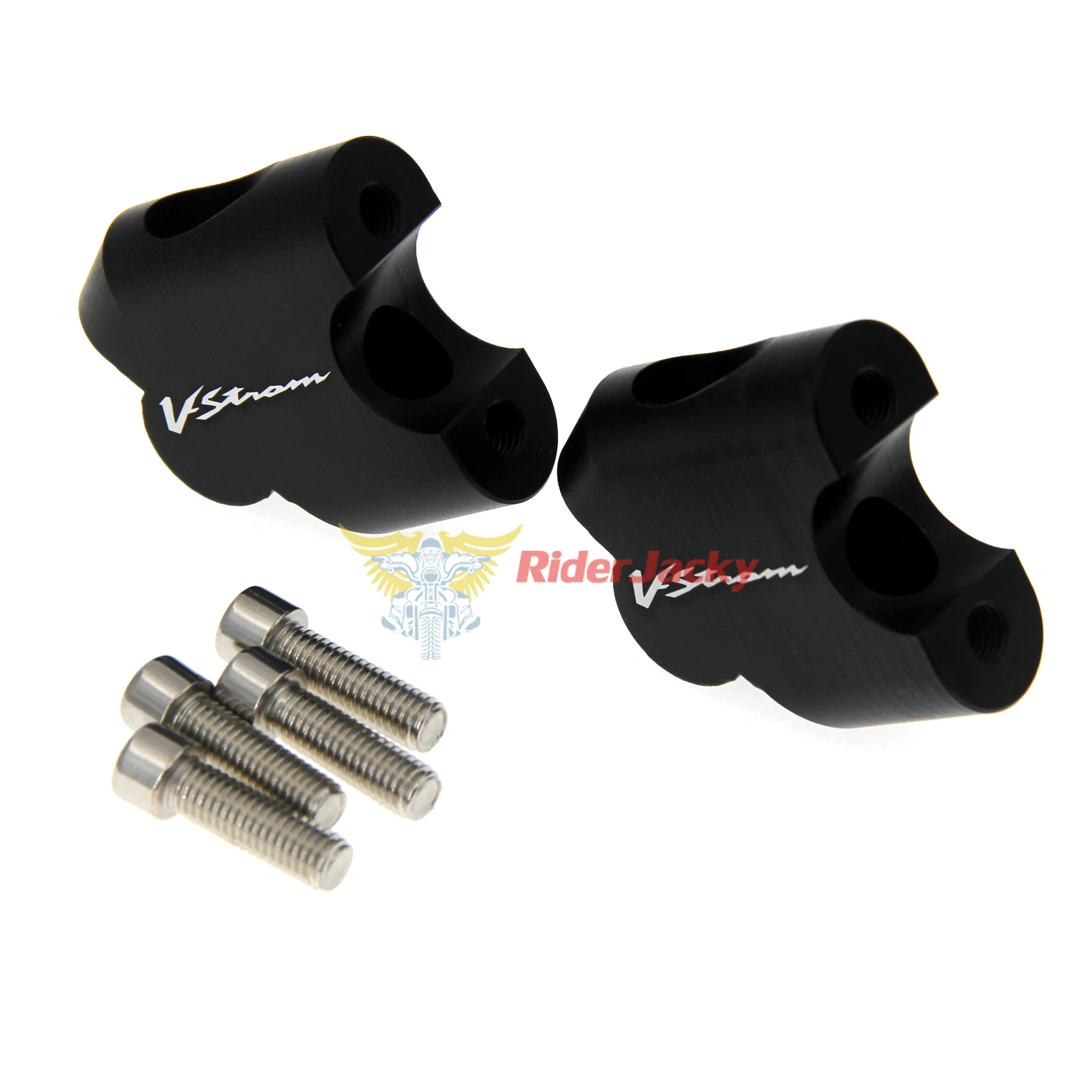 laser Logo VSTROM For Suzuki DL 650 V-STROM DL650 2004-2012 2009 2010 2011 Motorcycle Handlebar Riser Up Backs Moves Bracket Kit
