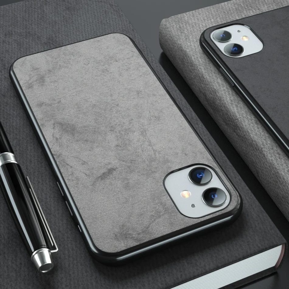 

Cloth Texture Soft case For iphone 11 Pro Max Case For iphone XR X Xs 7 8 6 6s 5 5s Ultra Thin Denim Pattern Silicone Frame Phone cases